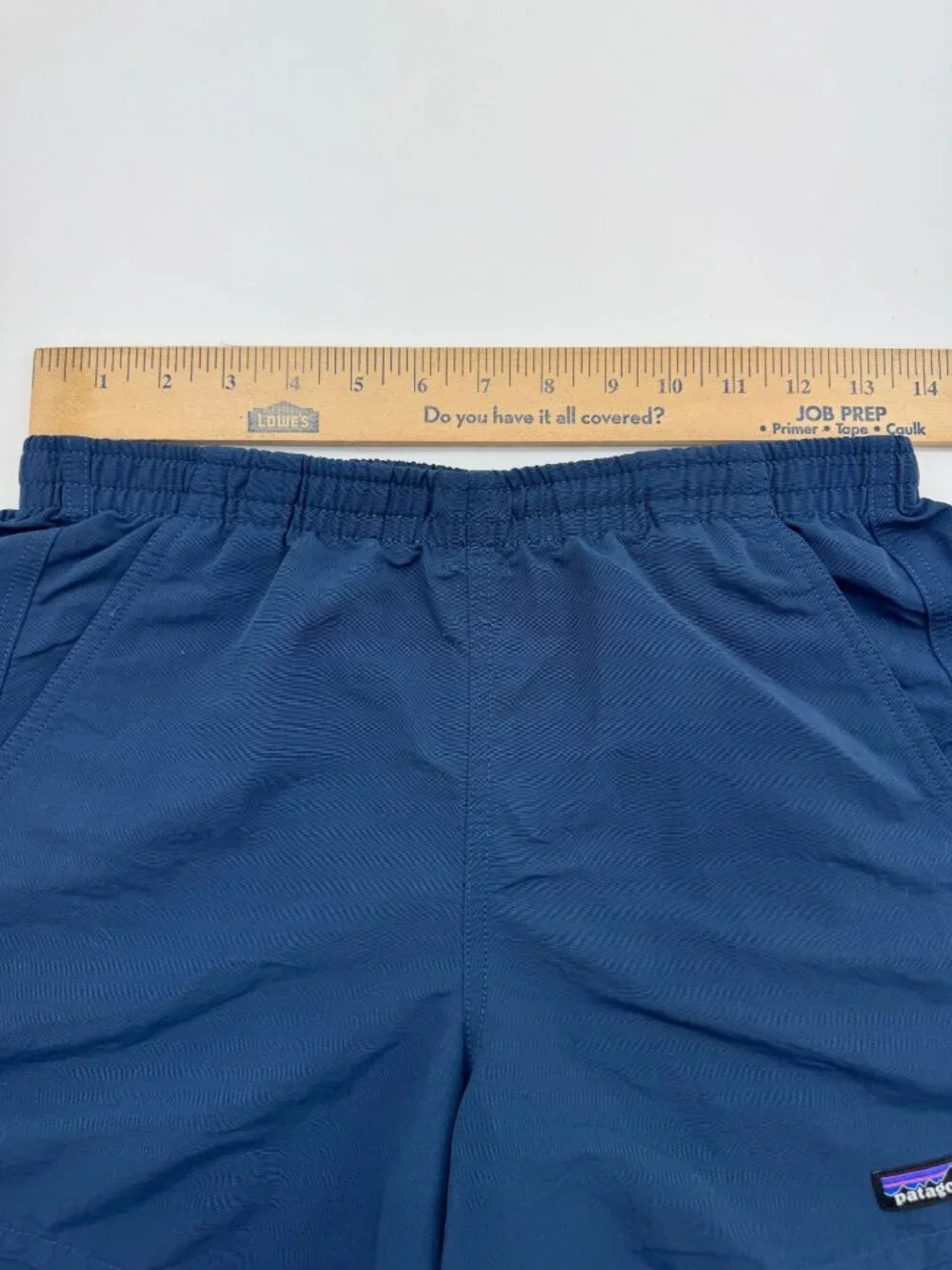 Patagonia Baggies Shorts Navy Elastic Waist Size S - Picture 7 of 9